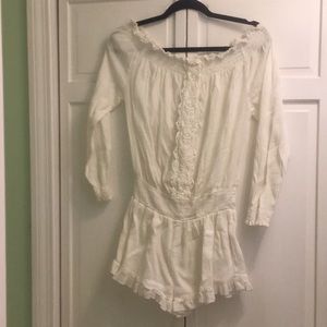 White romper from Rip Curl, size Small.